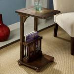 WILCOX SIDE TABLE Antique Walnut Finish